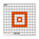 EZ-Aim 12in Square Paper Shooting Targets, Sight-In Grid, 12-Pack, Orange &amp; White, 15495