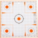 EZ-Aim Sight-In Grid Paper Shooting Targets w/Peel Away Target Pad, 12-Pack, White/Orange, 12X12, 15333