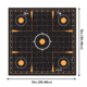 EZ-Aim Allen Reactive Sight Grid Paper Shooting Target, 12x12in, 10-Pack, Black/Orange, 15314-10