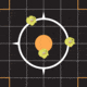 EZ-Aim Allen Reactive Sight Grid Paper Shooting Target, 12x12in, 10-Pack, Black/Orange, 15314-10