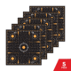 EZ-Aim Allen Reactive Sight Grid Paper Shooting Target, 12x12in, 10-Pack, Black/Orange, 15314-10