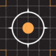 EZ-Aim Allen Reactive Sight Grid Paper Shooting Target, 12x12in, 10-Pack, Black/Orange, 15314-10