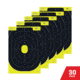 EZ-Aim Allen Splash Reactive Target IPSC Silhouette Paper Hanging, 12.50 x 18.25in, 8 Pack, Chartreuse/Black, 15372-30