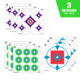 EZ-Aim Fun Dialing In More Fun Paper Shooting Targets, 12inW x 12inH, 9-Targets, 15641
