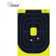EZ-Aim Non-Adhesive Paper Splash Shooting Targets, IPSC Silhouette, 8-Pack, Black/Chartreuse, 12 in x 18 in, 15372