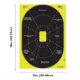 EZ-Aim Splash Reactive Paper Shooting Targets, Handgun Trainer, Peel Away Target Pad, 12.5inW x 18.25inH, 30-Pack, Black/Chartreuse, 15220-30