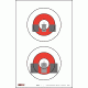EZ2C Targets Style 21 Targets,Red and Black Ink,11x17in,Pack of 25 EZ2C021