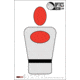 EZ2C Targets Style 8, Orange and Black Ink on High Quality White Paper, 25 Pack, EZ2CS008