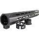 Faxon Firearms Streamline Gen2 Handguard, 10 inch, M-LOK, Aluminum, Black, FFHGMLOK10C1