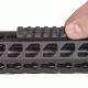 Firefield Edge Series Keymod 2in Rail Piece, Black FF34050.001