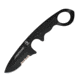 First Edge HR-1 Kit Droppoint Serrated Edge Fixed Blade Knife, Blue Trainer, Sheath, Black, 4883