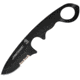 First Edge HR-1 Ryan Hoover Droppoint Serrated Fixed Blade Knife, Elmax Oxide Blade, Black, Droppoint Full Size, 4155