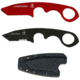 First Edge HR-2 Kit Tanto Serrated Edge Fixed Blade Knife, Trainer, Sheath, Red/Black, 4885