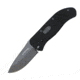 First Edge Tracklock Tactical Hunter Folding Knife, Auto Opening Fine Edge, Elmax Bead Blast Blade, Coarse Black 1750-BBB
