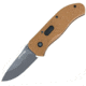 First Edge Tracklock Tactical Hunter Folding Knife, Manual Opening Fine Edge, Elmax Bead Blast Blade, Coarse Black, 1550-BBB