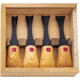 Flexcut Super-Wide-Format Palm Set, High Carbon Steel Blades, Wood Handles, Wooden Storage Box, FR704