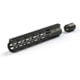 FM Products Gen 2 Ultra Light Free Float AR15 M-Lok Handguard w/ Barrel Nut, Black, 10.5 in, FM-HG10.5