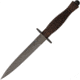 Fox Fairbairn Sykes Fighting Knife, 6.63 black PVD coated Bohler N690 stainless blade, Sculpted Walnut handle, 02FX110