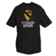 Fox Outdoor Army One-Sided Imprinted T-Shirt, 1st Cavalry Division / Black, Extra Large, 63-962 XL