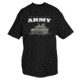 Fox Outdoor Army One-Sided Imprinted T-Shirt, 64-473 U.S. Army with Tank / Black, Large, 64-473 L