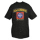 Fox Outdoor Army One-Sided Imprinted T-Shirt, 82nd Airborne / Black, Large, 63-972 L