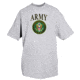 Fox Outdoor Army One-Sided Imprinted T-Shirt, Army with Logo / Heather Grey, Large, 63-90 L