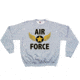 Fox Outdoor Crewneck Sweatshirt, Air Force Wings - Grey, Small, 64-6717 S