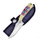 Frost Aztec Skinner White Knife, 3 satin finish stainless blade, White synthetic handle, OC-534AW