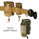 G-Code Pistol Soft Shell Scorpion Mag Carrier w/ Cobra Paddle, Ambidextrious, OD Green Frame/Black Shell, Short, SS-P2-COBRA-GNBK