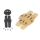 G-Code RTI H-Mar Molle Adapter, Black, Tan