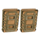 G-Code Soft Shell Scorpion Magazine Carrier Pack of 2, Rifle, R1/R2/R3 Molle and Belt Mounts, Ambidextrious, Green On Tan, OD Green Frame/Tan Shell, Rifle, SS-R1-2PK-123-GNTN
