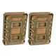 G-Code Soft Shell Scorpion Magazine Carrier Pack of 2, Rifle, R1/R2/R3 Molle and Belt Mounts, Ambidextrious, Green On Tan, OD Green Frame/Tan Shell, Rifle, SS-R1-2PK-123-GNTN