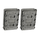 G-Code Soft Shell Scorpion Magazine Carrier Pack of 2, Rifle, R1/R2/R3 Molle and Belt Mounts, Ambidextrious, Grey On Grey, Grey Frame/Grey Shell, Rifle, SS-R1-2PK-123-GYGY