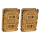 G-Code Soft Shell Scorpion Magazine Carrier Pack of 2, Rifle, R1/R2/R3 Molle and Belt Mounts, Ambidextrious, Tan On Tan, Tan Frame/Tan Shell, Rifle, SS-R1-2PK-123-TNTN