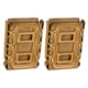 G-Code Soft Shell Scorpion Magazine Carrier Pack of 2, Rifle, R1/R2/R3 Molle and Belt Mounts, Ambidextrious, Tan On Tan, Tan Frame/Tan Shell, Rifle, SS-R1-2PK-123-TNTN