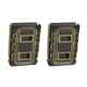 G-Code Soft Shell Scorpion Magazine Carrier Pack of 2, Rifle, R1/R2/R3 Molle &amp; Belt Mounts, Ambidextrious, Green On Black, OD Green Frame/Black Shell, Rifle, SS-R1-2PK-123-GNBK