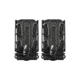 G-Code Soft Shell Scorpion Pistol Magazine Carrier Pack of 2, Short, P1/P2/P3 Molle and Belt Mounts, Ambidextrious, Black On Black, Black Frame/Black Shell, Short, SS-P2-2PK-123-BKBK