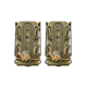 G-Code Soft Shell Scorpion Pistol Magazine Carrier Pack of 2, Short, P1/P2/P3 Molle and Belt Mounts, Ambidextrious, Green On Multicam Green, Green Frame/Multicam Green Shell, Short, SS-P2-2PK-123-GNMC