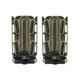 G-Code Soft Shell Scorpion Pistol Magazine Carrier Pack of 2, Tall, P1/P2/P3 Molle and Belt Mounts, Ambidextrious, Green On Black, OD Green Frame/Black Shell, Tall, SS-P1-2PK-123-GNBK