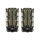 G-Code Soft Shell Scorpion Pistol Magazine Carrier Pack of 2, Tall, P1/P2/P3 Molle and Belt Mounts, Ambidextrious, Green On Black, OD Green Frame/Black Shell, Tall, SS-P1-2PK-123-GNBK