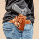 Galco Avenger Belt Holster, Glock 26 W/Wo Red Dot, Glock 27 W/Wo Red Dot, Glock 33 W/Wo Red Dot, Right Hand, Tan, AV286R