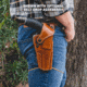 Galco Big Iron Belt Holster, Colt Python 5in, Smith &amp; Wesson L Frame M686 Plus 5in, Right Hand, Tan, BI366