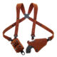 Galco Classic Lite 2.0 Shoulder System Shoulder Size Fits Chest Up To 56&quot; Natural Leather Fits Glock 43, Right Hand, CL2800R
