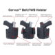 Galco Corvus Belt/IWB Kydex Holster, Smith &amp; Wesson M&amp;P Subcompact, Right, Black, CVS474RB