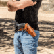 Galco Dao Strongside/Crossdraw Belt Holster, Colt King Cobra 4 1/4in, Right Hand, Tan, DAO370