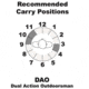 Galco DAO Strongside/Crossdraw Belt Holster, Ruger Redhawk 4in, Right, Plain, Havana, DAO194H