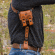 Galco Horizontal Shoulder System Tie Down Set 2.0 Full Grain Leather, Ambidextrous Hand, Tan, MC2TD