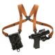 Galco Jackass Shoulder Leather Holster, Beretta 92FS/Beretta 92F, Right Hand, Premium Steerhide, Black, JR202B