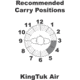 Galco Kingtuk Air IWB Holster, AMT Hardballer/Colt 1911, Left, Natural, KA213