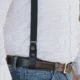 Galco Masterbilt Master Agent Shoulder System Leather, Smith &amp; Wesson J Frame M36 2in, Right, Black, MA158B